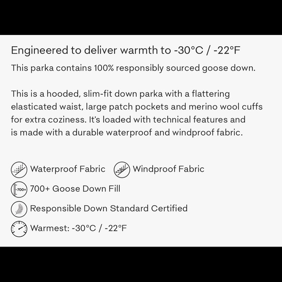 Aritzia Bancroft Winter Jacket Slim Fit small - Picture 7 of 9